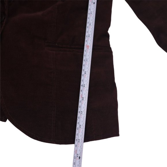 Halogen Blazer womens  Burgundy Cotton Corduroy  Size Medium - Picture 9 of 13